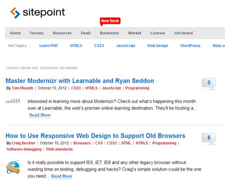 Site Point – desarrollo web